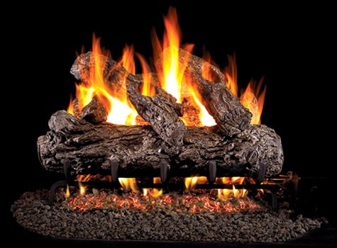 Carolina Fireplace Rustic Oak
